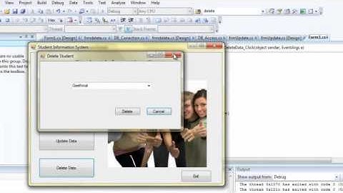 How to create a simple C# database application with Microsoft SQL server (2008)-Part  12.wmv