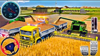 Real Farming Tractor Simulator 3D Gameplay | Village Farm Driving Android Gameplay  screenshot 1