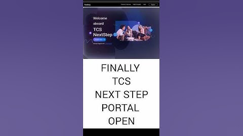 finally TCS Next Step Portal Open 😂 #tcs #tcsnqt #tcsnextstep #tcsresult #tcsinterview