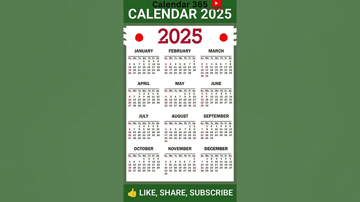 2025 calendar - Calendar of the year 2025 -  2025 calendar with holidays📅 Calendar 365 📅