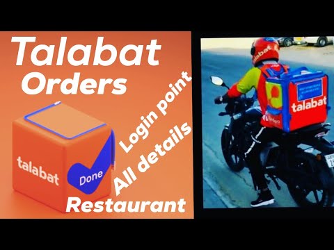 Talabat application login point order pickup and drop-off all details