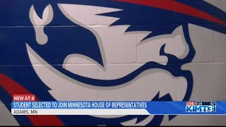 Student selected to join Minnesota House of Representatives