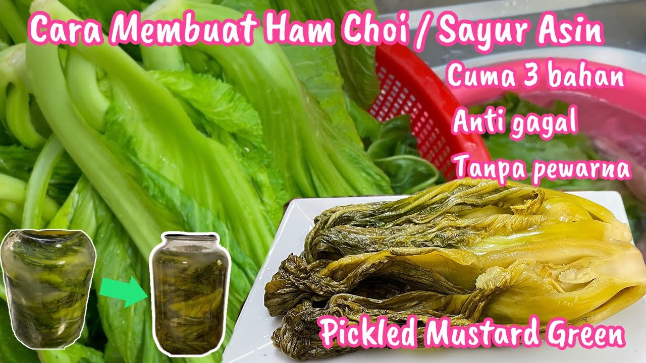 Cara Membuat Ham Choi / Sayur Asin ANTI GAGAL Tips Simple & Easy to Make Pickled Mustard