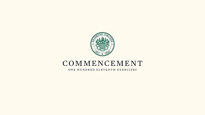 Recording: Skidmore Colleges 111th Commencement Ex...