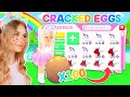 Opening 100 CRACKED EGGS Got Me This Many LEGENDARY PETS In Adopt Me! (Roblox)