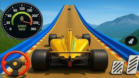 FORMULA CAR RACING STUNT SIMULATOR - IMPOSSIBLE CAR MEGA RAMP 3D - ANDROID GAMEPLAY 