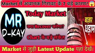 Aaj Market Kyu Gira Why Nifty Crash Today ? What Is The Reason Of Stock Market Down? 1 Update