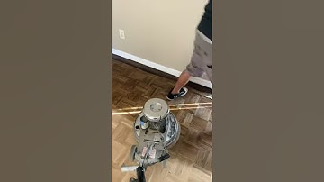 How to apply wood floor stain with buffer