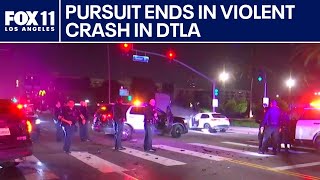 2 LAPD officers hurt after pursuit crash, Iran war continues and more