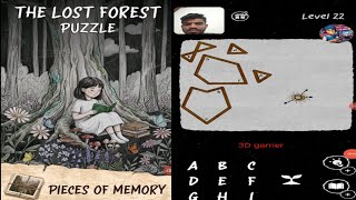 The lost forest puzzle level 22  solution for gameplay and decode code for solution 