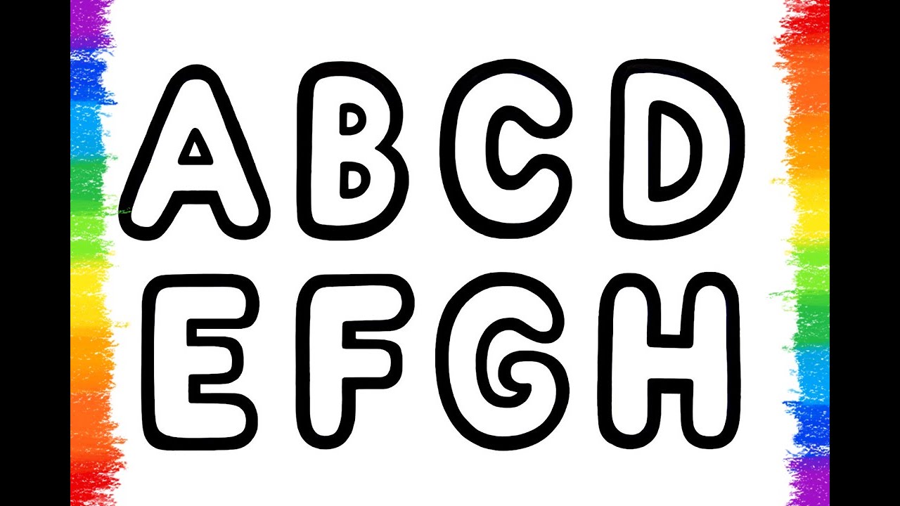 Drawing and Coloring Letters for Kids, Toddlers | Let's Learn Together #29