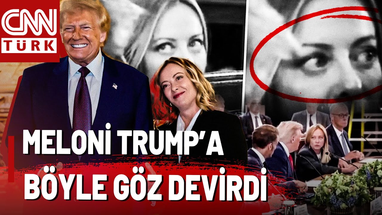 Meloni Yine Bakışlarına Engel Olamadı! Trump'a Göz Devirmesiyle Konuşuluyor...