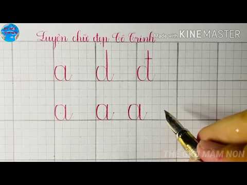 Video Cách viết các nhóm chữ cái a d đ theo ô ly| Luyện viết... - youtube