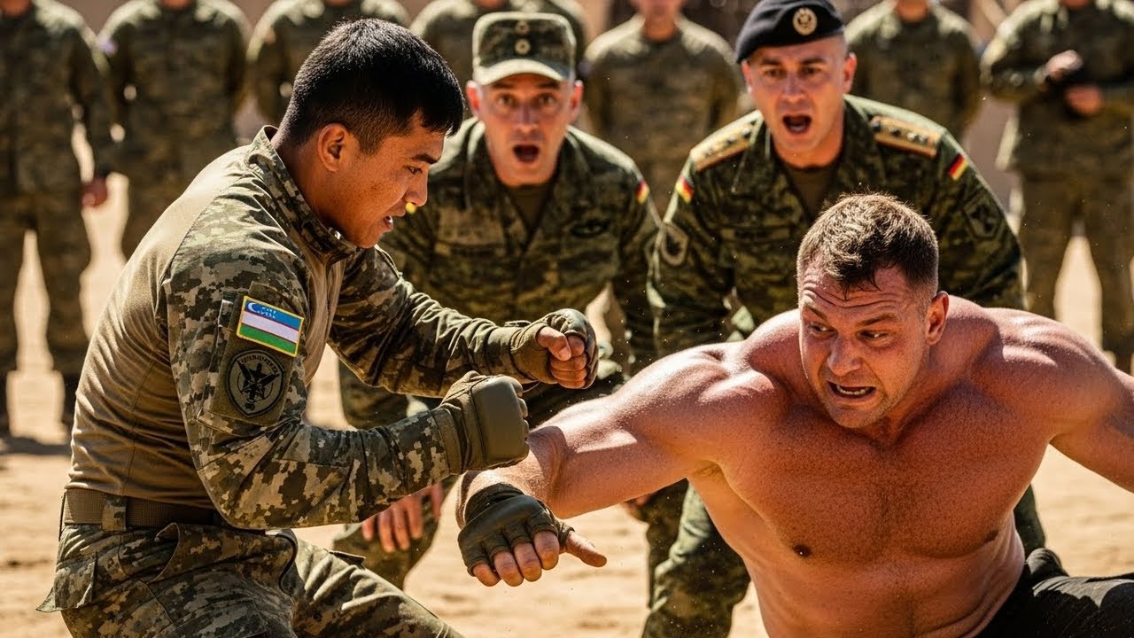 O'zbek askari tahqirlandi: Bir zarba bilan butun zalni jim qildi!