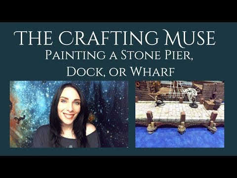 Painting a Miniature Stone Pier, Dock, Wharf: A Collaboration with Dungeons & Gluesticks