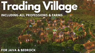 VILLAGE TRANSFORMATION MINECRAFT  ALL 14 PROFESSIONS  14 FARMS  FULLY DECORATED |  [1.20+]