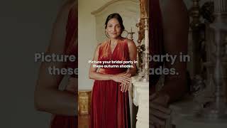 Picture Your Bridal Party in These Autumn Shades | Infinity Dresses | Model Chic