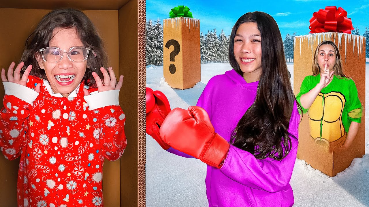 EXTREME HIDE AND SEEK IN CHRISTMAS BOXES CHALLENGE! - YouTube