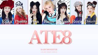 [AI ORIGINAL] BABY MONSTER - 'ATE8' | COLOR CODED LYRICS