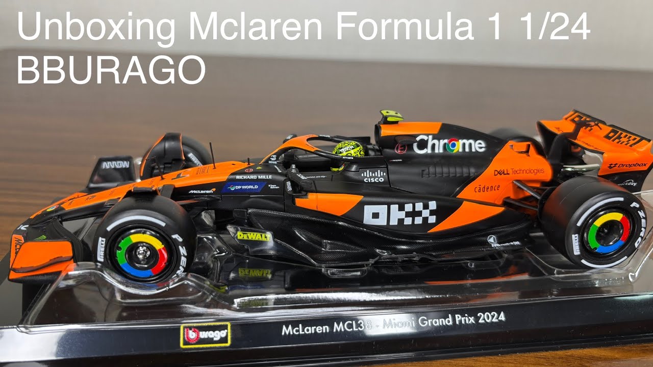 **"Burago 1/24 Scale McLaren Formula 1 Car – Unboxing & First Look | Premium Die-Cast Model"**