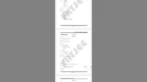 FIITJEE AITS JEE ADVANCED PAPER 2 28 DEC 2022 SOLUTIONS PDF #jeeadvanced #mocktest