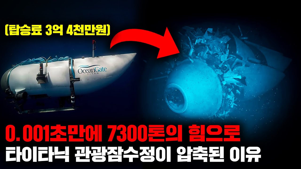 수심 3000m에서 전원이 압축되어 사망한 타이탄 잠수정 사고의 숨겨진 이야기들 [사건사고]