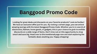 Bangood Promo Code 20% OFF (2023)