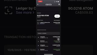 Atom staking rewards update
