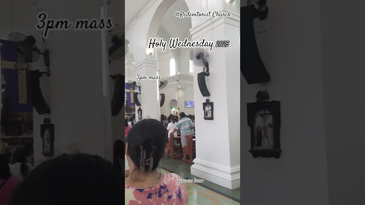 Holy Week 2025 ~ Holy Wednesday 