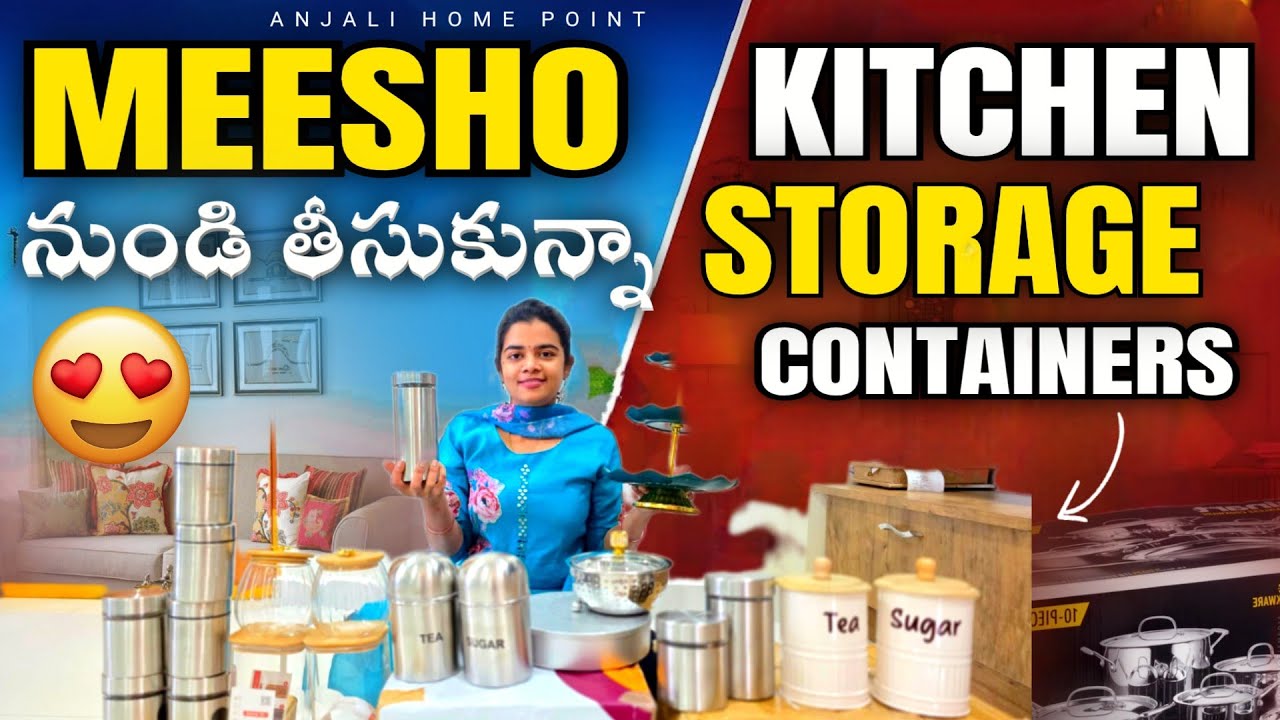 *meesho* లో తీసుకున్న useful కిచెన్ storage containers|meesho storage ...
