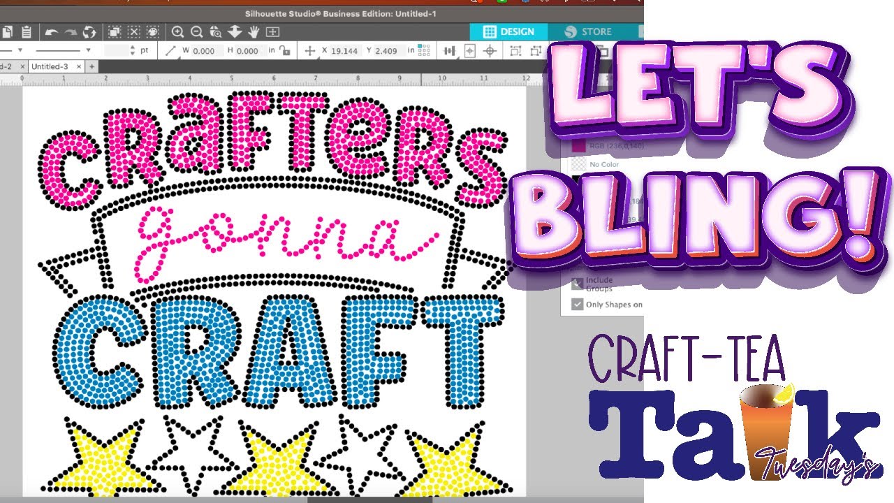 Craft-Tea Talk | Using Hotfix Rhinestones to make a Shirt | Bling ...
