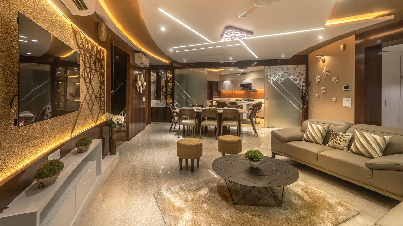 Luxury 4BHK RiversideTrendy Apartment By PrashantParmarArchitect