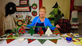 Easy Bunting Garland DIY | Fun and Festive Sewing Project! | The Sewing Room Channel