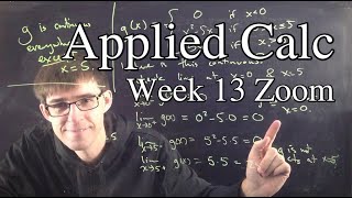 Applied Calc Wednesday Zoom #13, section 9