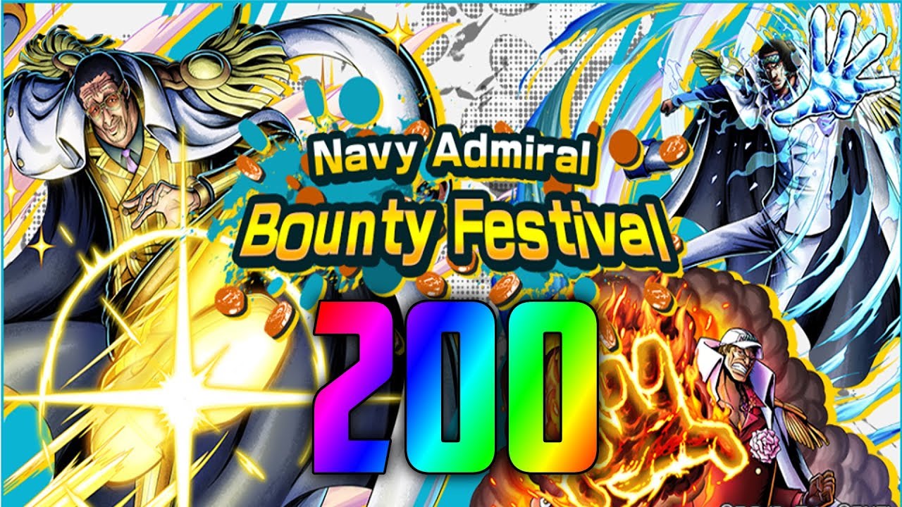 "ADMIRALS UNITE!" NEW KIZARU NAVY ADMIRAL BOUNTY FESTIVAL! ONE PIECE