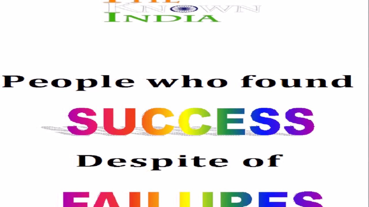 Success despite Failures Inspirational video - YouTube
