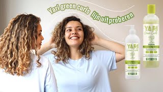 DE YARI GREEN CURLS LIJN UITPROBEREN 👩🏻‍🦱 🍀 HOE REAGEERT MIJN HAAR? *CG-METHODE | Yasmina Nouara