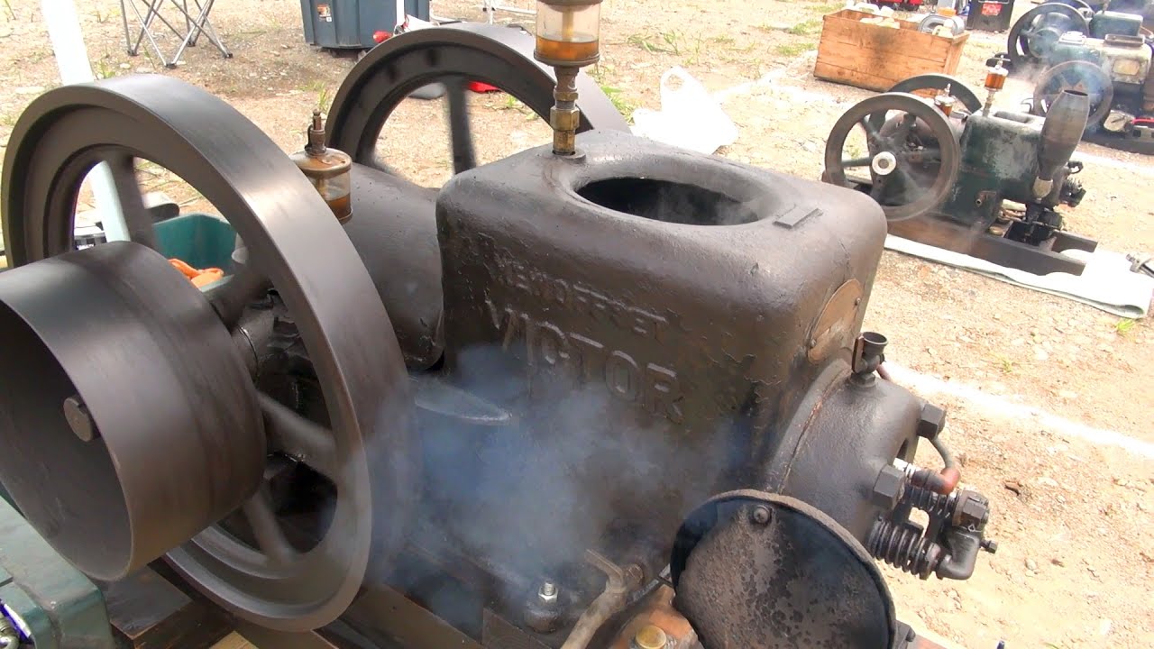 Old Engines in Japan 1930s VICTOR Type E 4hp YouTube