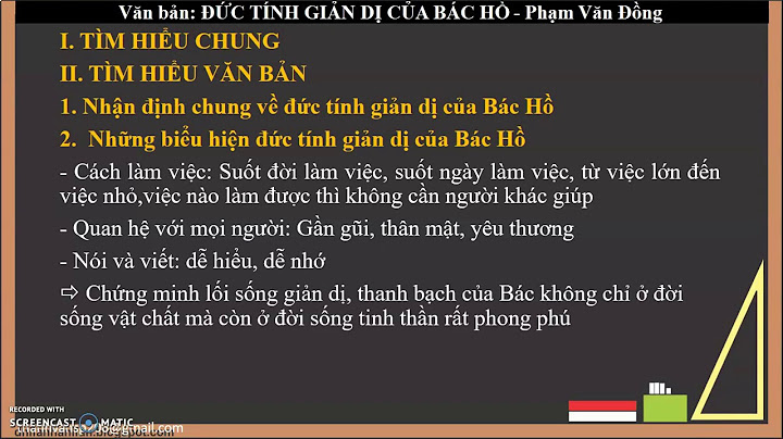 Bai văn chứng minh đức tính giản dị của bác