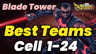 BLADE TOWER CELL 1 to 24 FTP CHEAT TEAMS ONLY! FULL TOWER COMPLETED JULY 2026 | MARVEL Strike Force