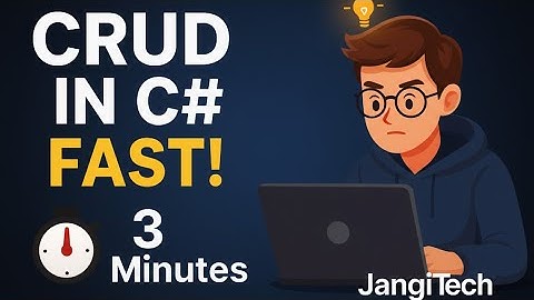 CRUD in C# (2025) — Learn Create, Read, Update, Delete in 3 Minutes! #SQLServer #CRUD #C#