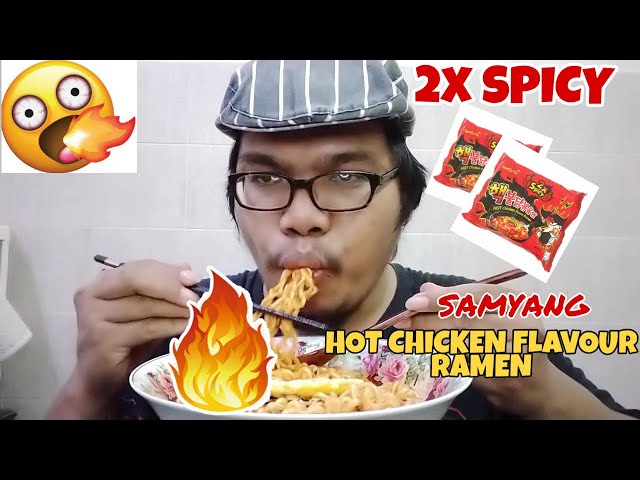 Menyesal dalam hidup aku // 2x Spicy Hot Chicken Flavour Ramen - Mukbang Ep. 1 class=