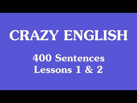 Lessons 1 & 2 - 400 Sentences - Crazy English Listening