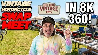 A Ride Through the World's Largest Vintage Motorcycle Swap Meet in 360!