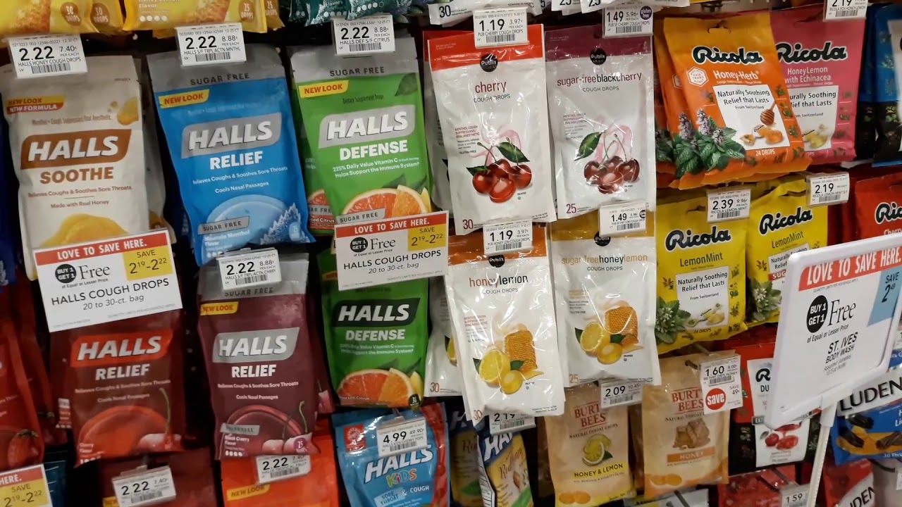 FREE Halls Coupon Drops at Publix - YouTube