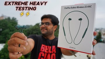 OnePlus Bullets Wireless Z2 ANC Neckband Extreme Heavy Testing 🔥🔥 Detailed Unboxing & Review ⚡⚡