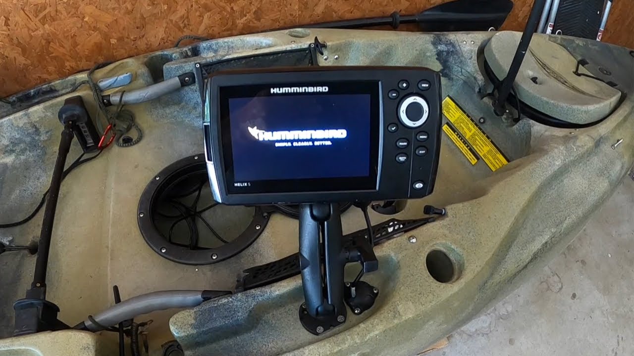 Installing a Humminbird Helix 5 Fish Finder on my Kayak 