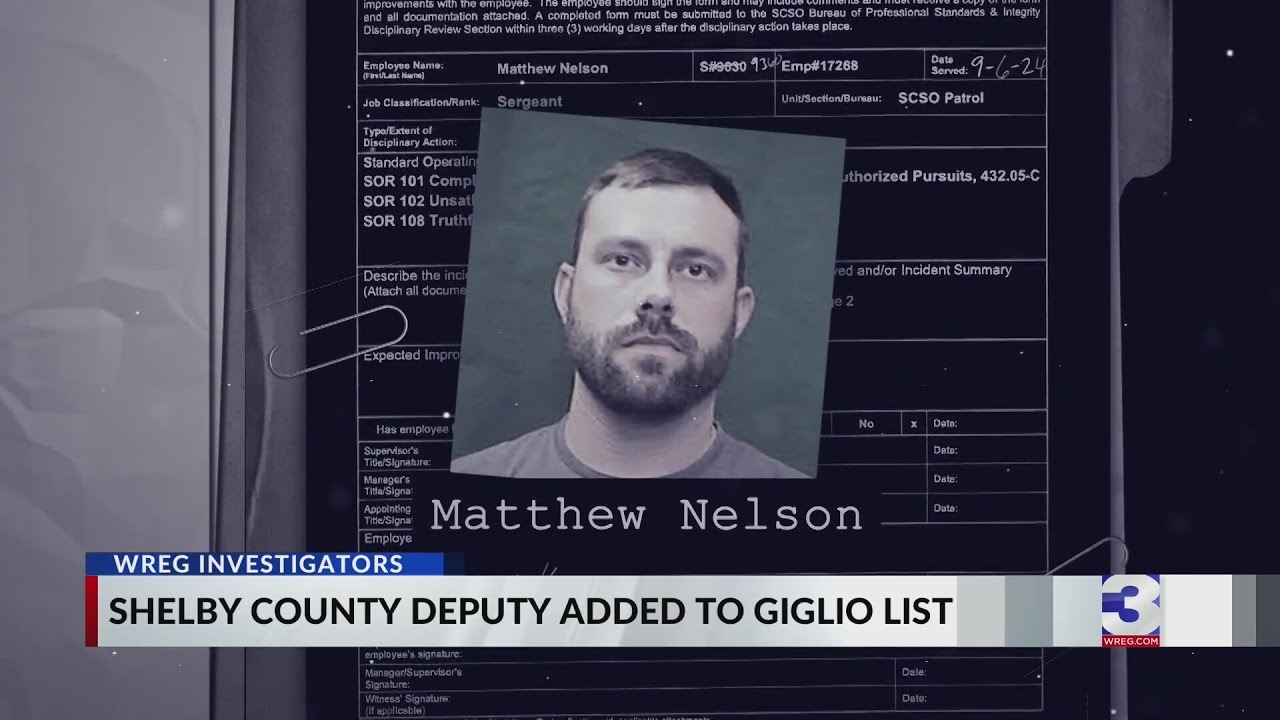 Shelby Co. DA's office adds another to Giglio List