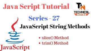 Slice() and trim() method in javascript