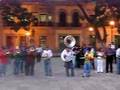 Banda gruperaplaying in oaxaca city zocalo public square